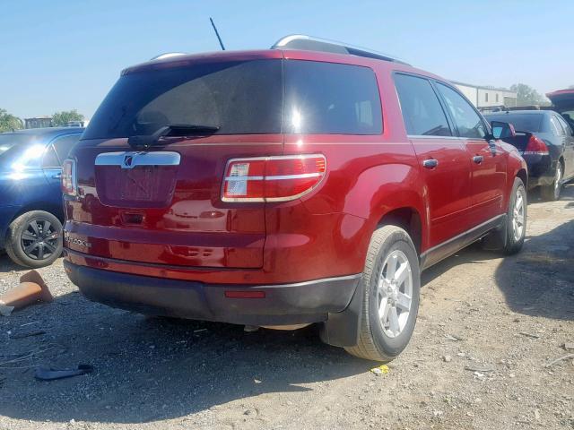 5GZER23D69J138704 - 2009 SATURN OUTLOOK XR წითელი ფოტო 4