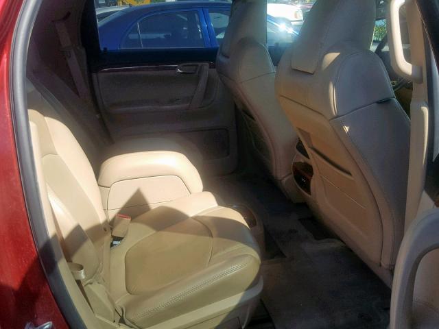 5GZER23D69J138704 - 2009 SATURN OUTLOOK XR წითელი ფოტო 6