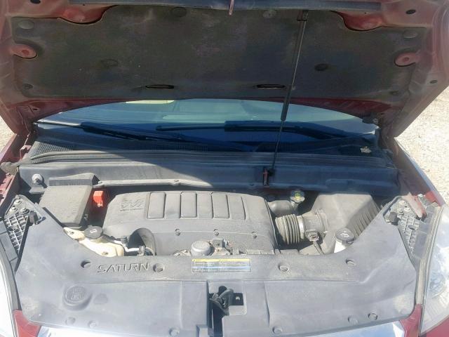 5GZER23D69J138704 - 2009 SATURN OUTLOOK XR წითელი ფოტო 7