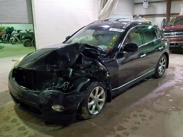 JNKAJ09F18M357747 - 2008 INFINITI EX35 BASE BLACK photo 2