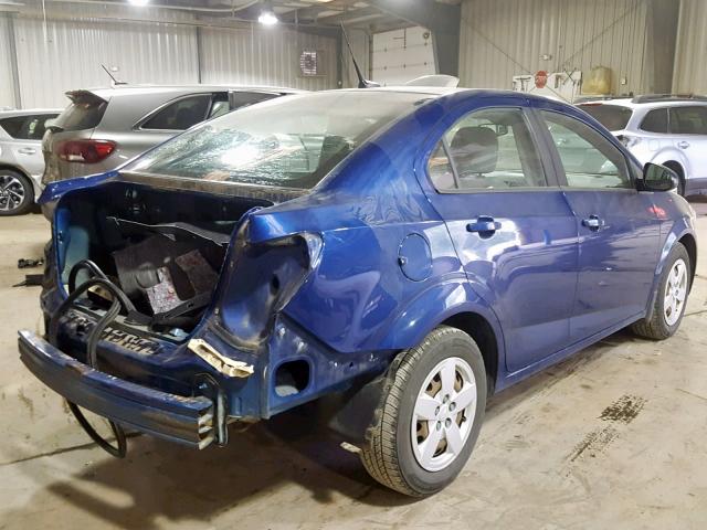 1G1JA5SG4D4146157 - 2013 CHEVROLET SONIC LS أزرق صورة 4