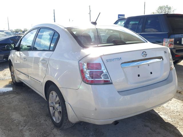 3N1AB6AP1AL705071 - 2010 NISSAN SENTRA 2.0 WHITE photo 3