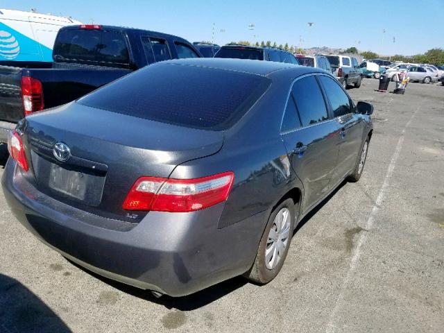 4T4BE46K99R090010 - 2009 TOYOTA CAMRY BASE GRAY photo 4