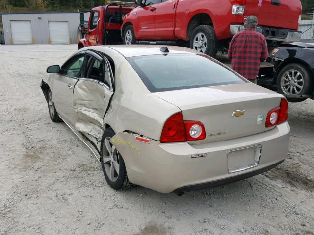 1G1ZC5E08CF286114 - 2012 CHEVROLET MALIBU 1LT GOLD photo 3