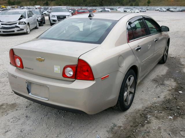 1G1ZC5E08CF286114 - 2012 CHEVROLET MALIBU 1LT GOLD photo 4