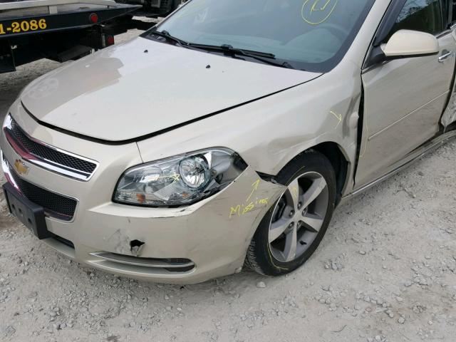 1G1ZC5E08CF286114 - 2012 CHEVROLET MALIBU 1LT GOLD photo 9