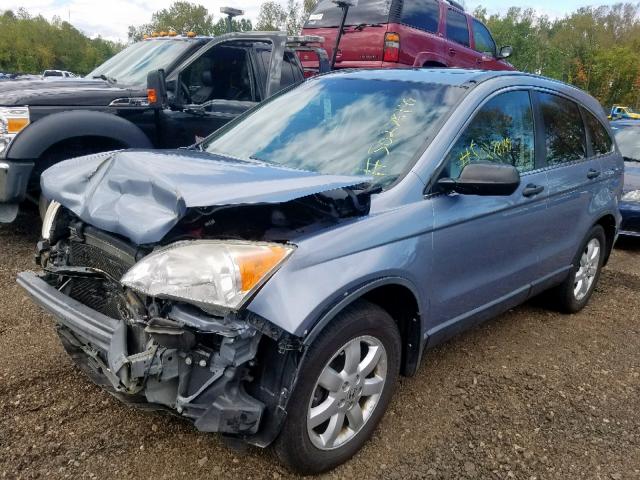 JHLRE48517C089119 - 2007 HONDA CR-V EX BLUE photo 2