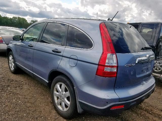 JHLRE48517C089119 - 2007 HONDA CR-V EX BLUE photo 3