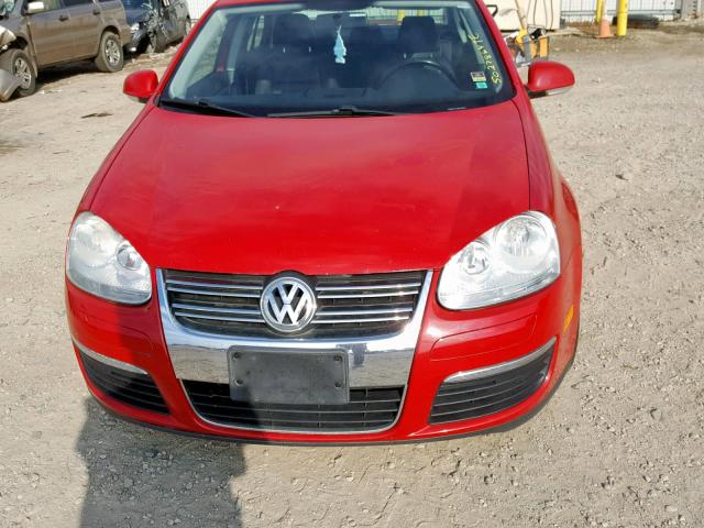 3VWRJ71K78M169869 - 2008 VOLKSWAGEN JETTA WOLF RED photo 9