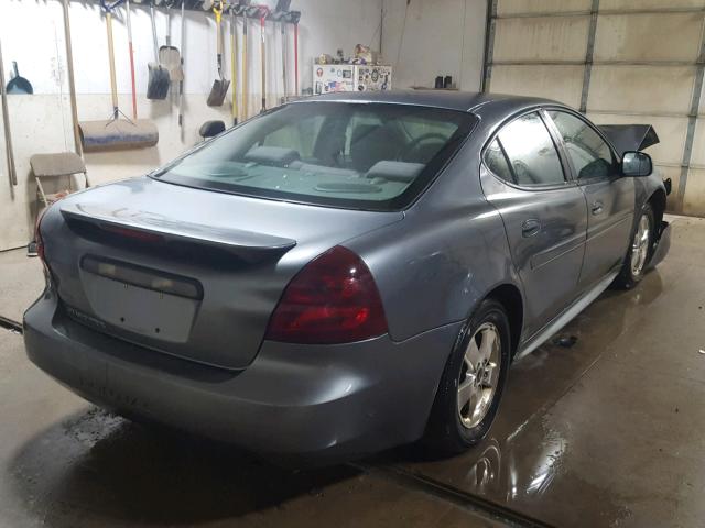2G2WP522251322544 - 2005 PONTIAC GRAND PRIX GRAY photo 4