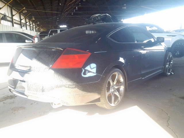 1HGCS2B86AA000412 - 2010 HONDA ACCORD EXL BLACK photo 4