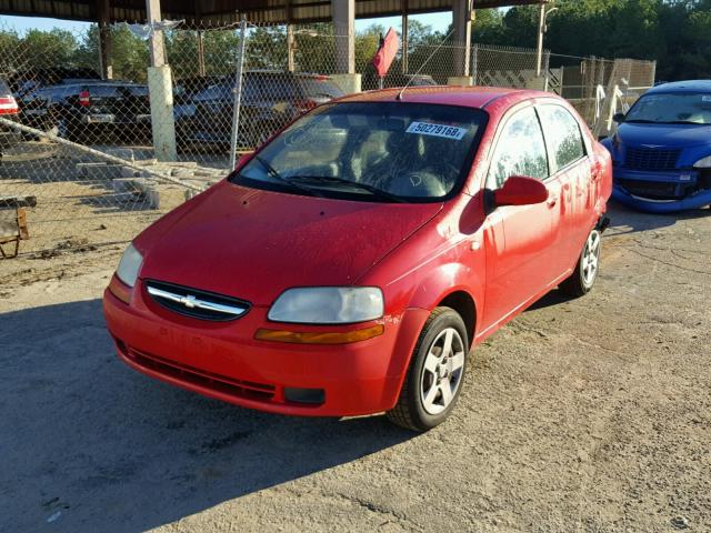 KL1TD52665B315940 - 2005 CHEVROLET AVEO BASE Qırmızı foto 2