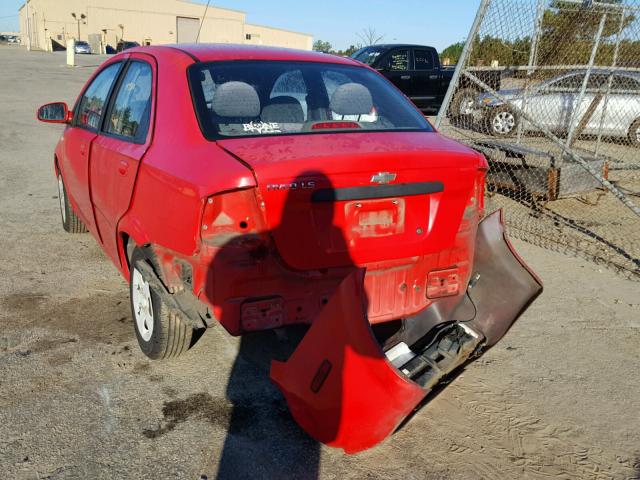 KL1TD52665B315940 - 2005 CHEVROLET AVEO BASE Qırmızı foto 9