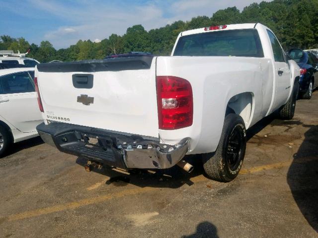 1GCEC14C39Z186259 - 2009 CHEVROLET SILVERADO WHITE photo 4