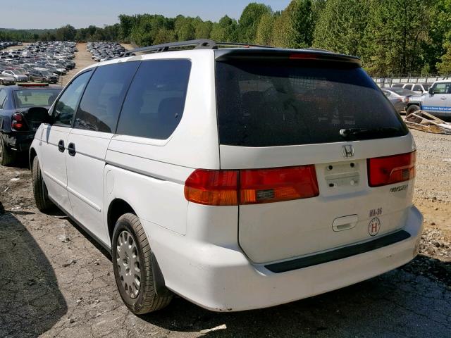 5FNRL185X3B138896 - 2003 HONDA ODYSSEY LX WHITE photo 3