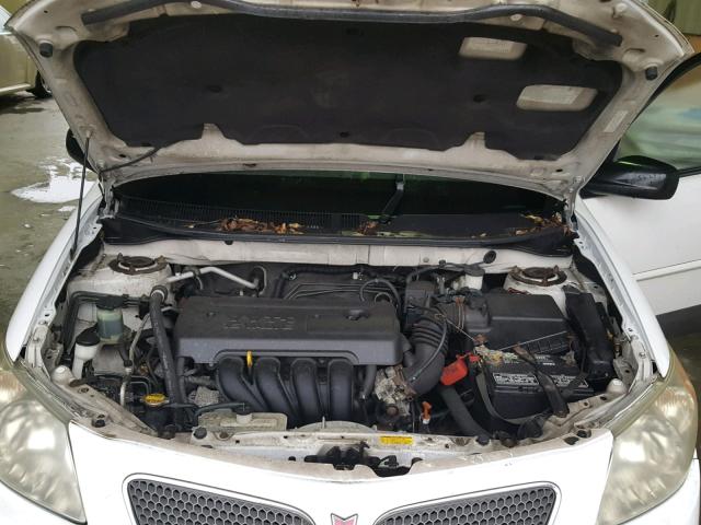 5Y2SM658X6Z424787 - 2006 PONTIAC VIBE WHITE photo 7