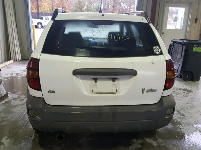 5Y2SM658X6Z424787 - 2006 PONTIAC VIBE WHITE photo 9