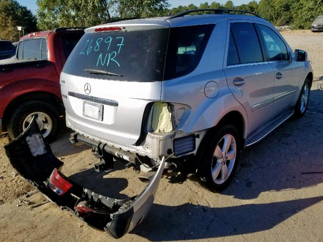 4JGBB5GB5BA675875 - 2011 MERCEDES-BENZ ML 350 SILVER photo 4