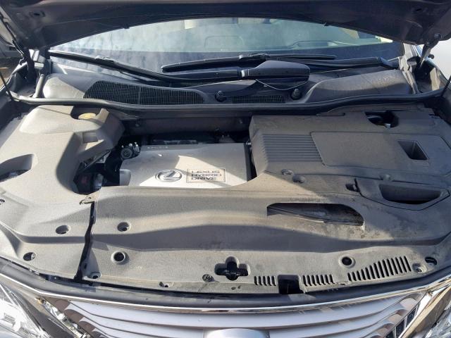 JTJBC1BA1D2064972 - 2013 LEXUS RX 450 GRAY photo 7