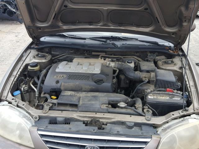 KNAFB121925154404 - 2002 KIA SPECTRA BA TAN photo 7