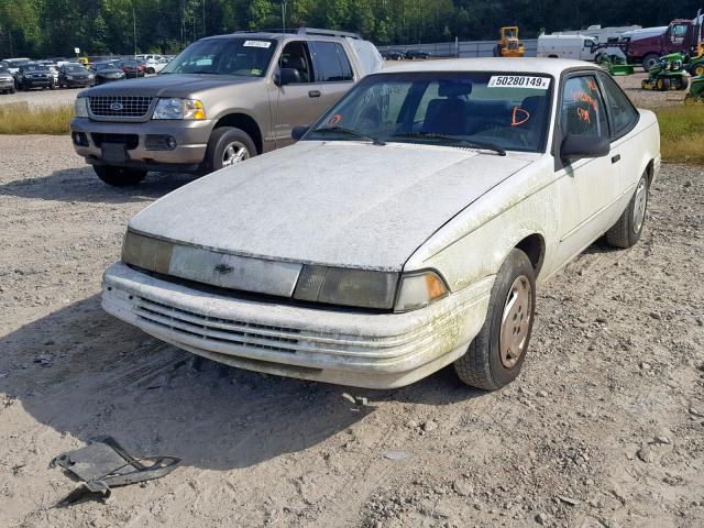 1G1JC1440R7154090 - 1994 CHEVROLET CAVALIER V WHITE photo 2