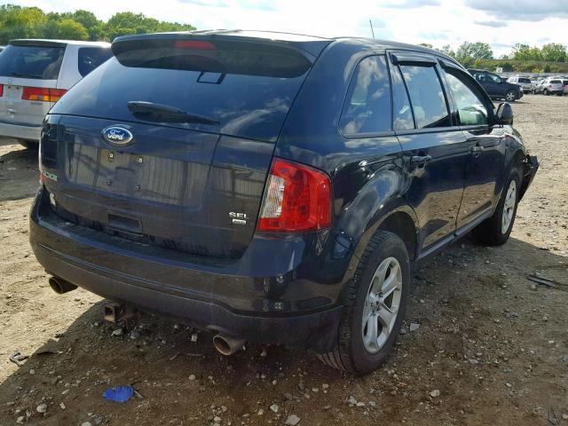 2FMDK4JC9DBC65057 - 2013 FORD EDGE SEL BLACK photo 4