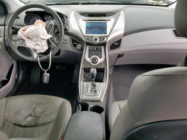 5NPDH4AE7CH121403 - 2012 HYUNDAI ELANTRA GL BLACK photo 9