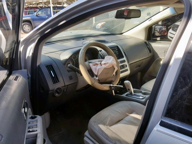 2FMDK48C99BA61128 - 2009 FORD EDGE SEL SILVER photo 9