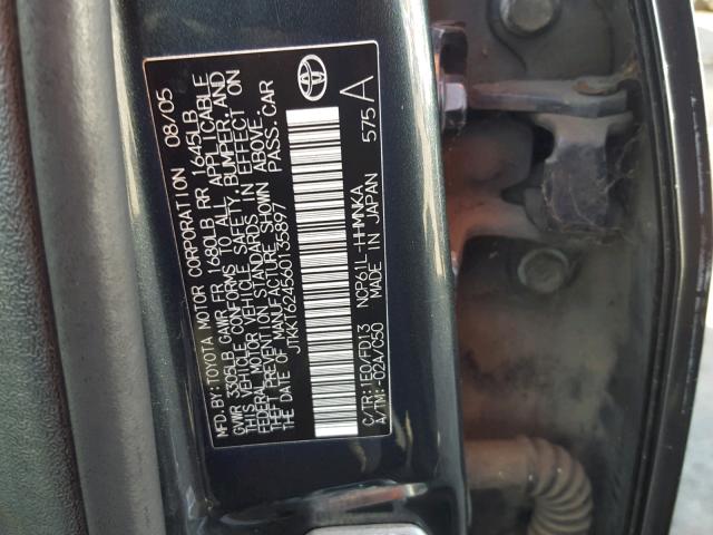 JTKKT624560135897 - 2006 TOYOTA SCION XA GRAY photo 10