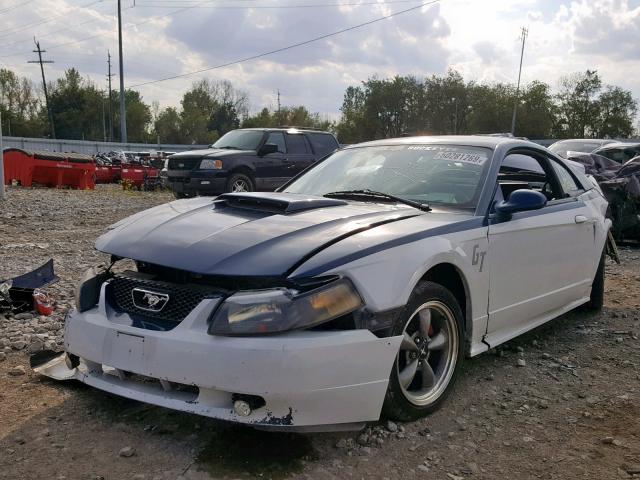 1FAFP42X11F230951 - 2001 FORD MUSTANG GT WHITE photo 2