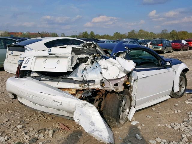 1FAFP42X11F230951 - 2001 FORD MUSTANG GT WHITE photo 4