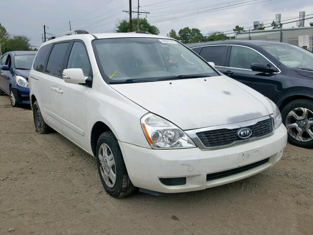 KNDMG4C70C6499977 - 2012 KIA SEDONA LX WHITE photo 1