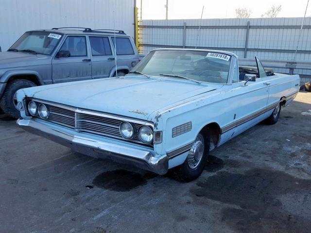 6W65M510643 - 1966 MERCURY PARKLANE BLUE photo 2