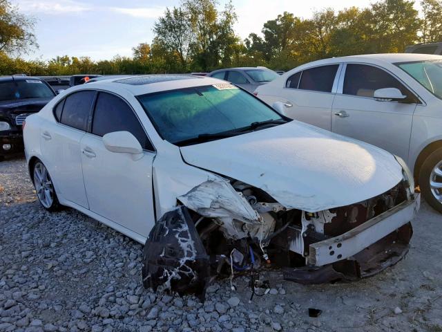 JTHBK262065001165 - 2006 LEXUS IS 250 WHITE photo 1