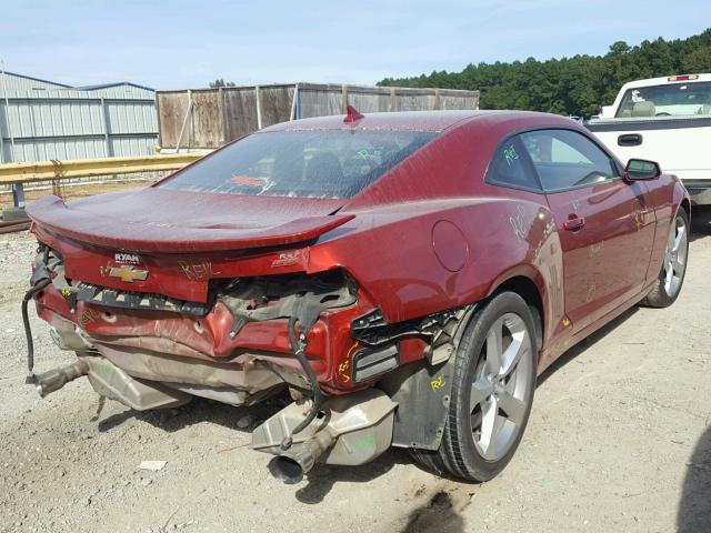 2G1FK1EJ2F9249998 - 2015 CHEVROLET CAMARO 2SS MAROON photo 4