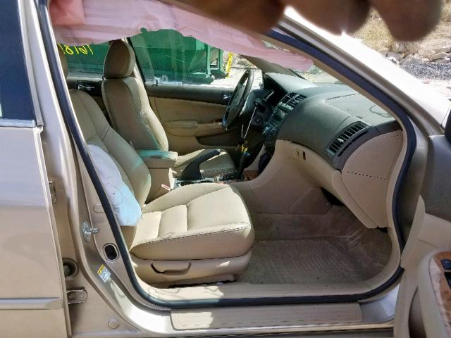 1HGCM56885A006207 - 2005 HONDA ACCORD EX GOLD photo 5