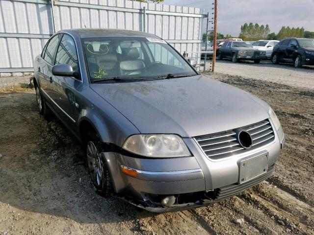 WVWPH23B32P441535 - 2002 VOLKSWAGEN PASSAT GLS GRAY photo 1