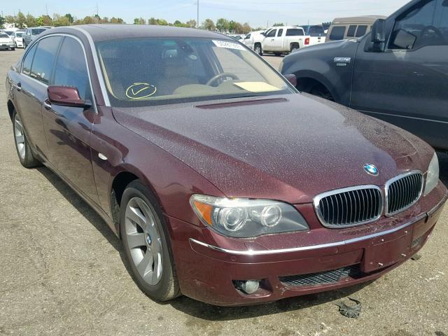 WBAHN83557DT70001 - 2007 BMW 750 MAROON photo 1