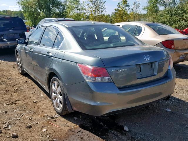 1HGCP26858A038753 - 2008 HONDA ACCORD EXL BLUE photo 3