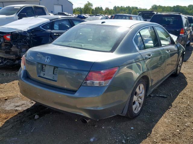 1HGCP26858A038753 - 2008 HONDA ACCORD EXL BLUE photo 4