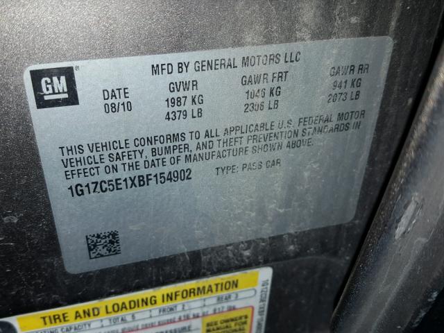 1G1ZC5E1XBF154902 - 2011 CHEVROLET MALIBU 1LT 棕色 照片 10