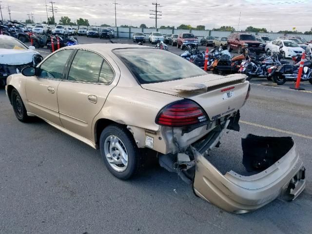 1G2NE52E95M106979 - 2005 PONTIAC GRAND AM S GOLD photo 3