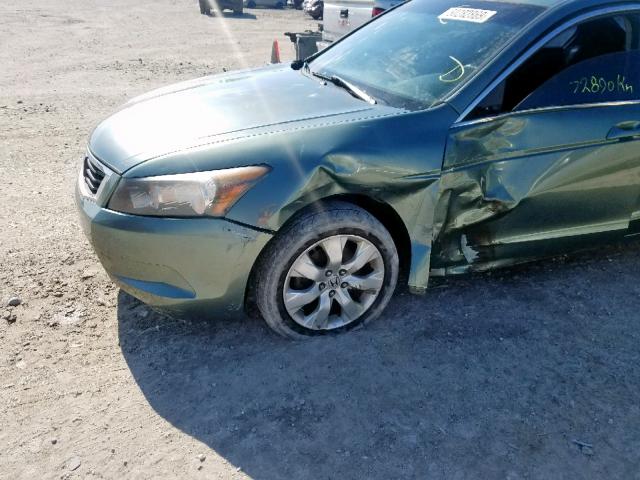 1HGCP26769A807351 - 2009 HONDA ACCORD EX GREEN photo 9