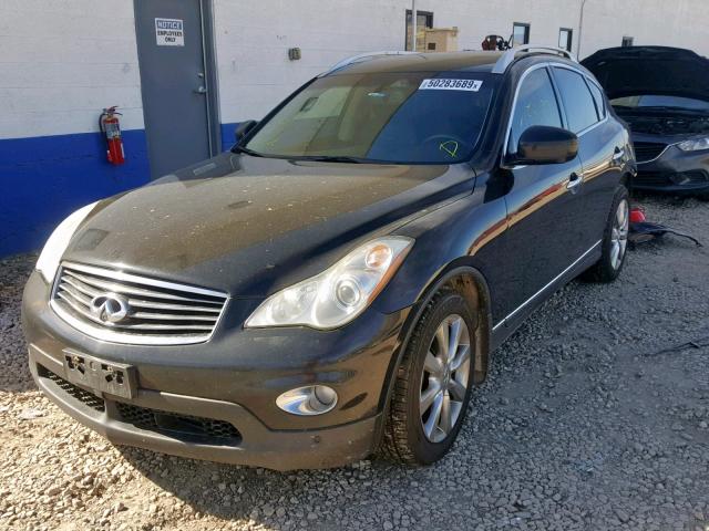 JNKAJ09F38M359452 - 2008 INFINITI EX35 BASE BLACK photo 2