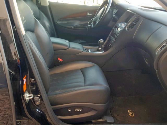 JNKAJ09F38M359452 - 2008 INFINITI EX35 BASE BLACK photo 5