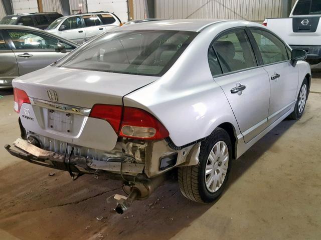 2HGFA1F37AH562085 - 2010 HONDA CIVIC VP SILVER photo 4