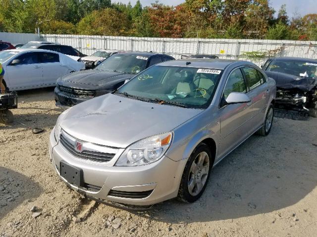 1G8ZS57N08F227966 - 2008 SATURN AURA XE SILVER photo 2