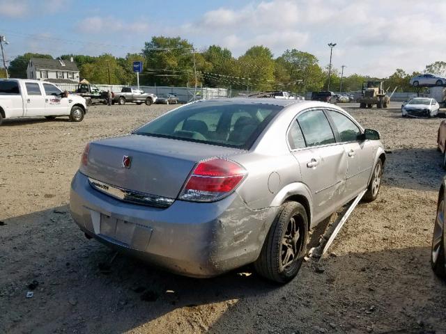 1G8ZS57N08F227966 - 2008 SATURN AURA XE SILVER photo 4