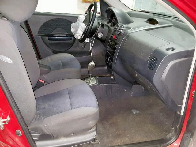KL1TD66608B142131 - 2008 CHEVROLET AVEO BASE Qırmızı foto 5