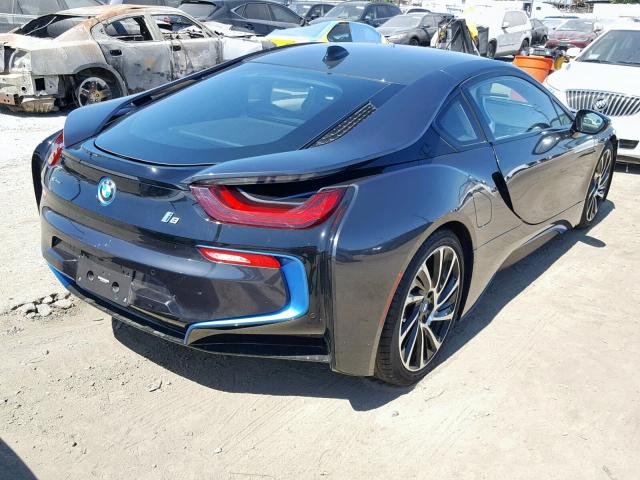 WBY2Z2C52FV391230 - 2015 BMW I8 GRAY photo 4